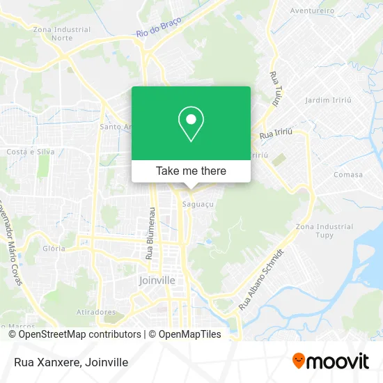 Rua Xanxere map