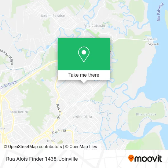 Rua Alois Finder 1438 map