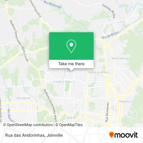 Rua das Andorinhas map