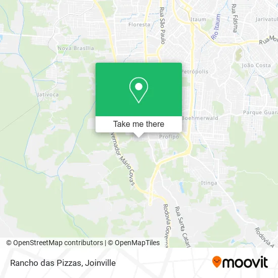 Rancho das Pizzas map