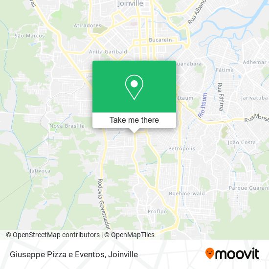Giuseppe Pizza e Eventos map