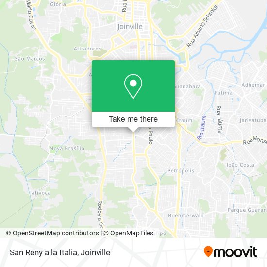 San Reny a la Italia map