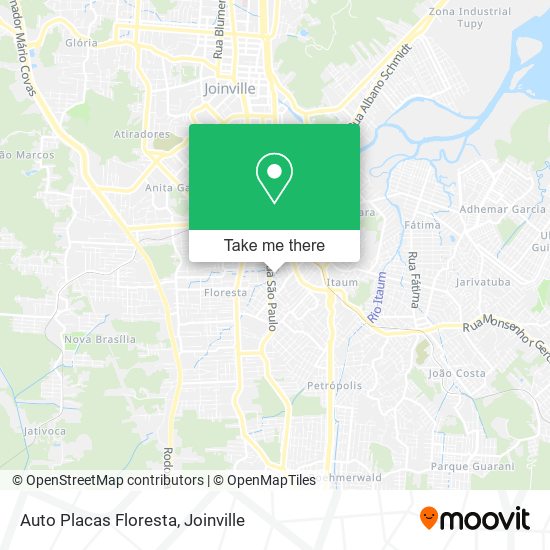 Auto Placas Floresta map