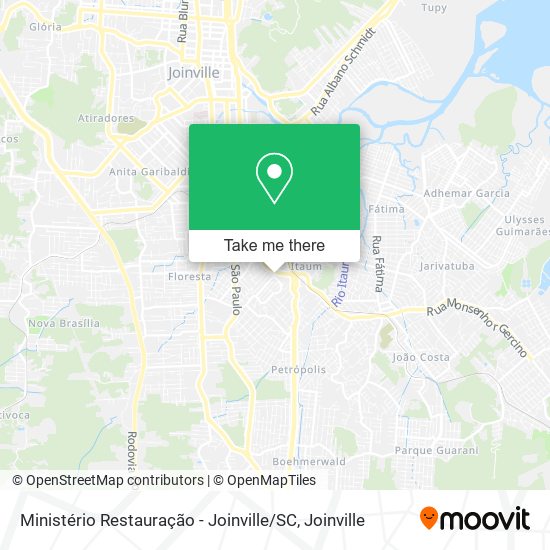 Ministério Restauração - Joinville / SC map