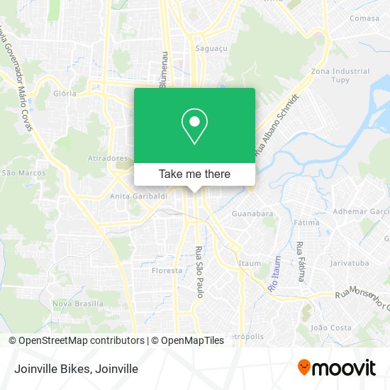 Joinville Bikes map