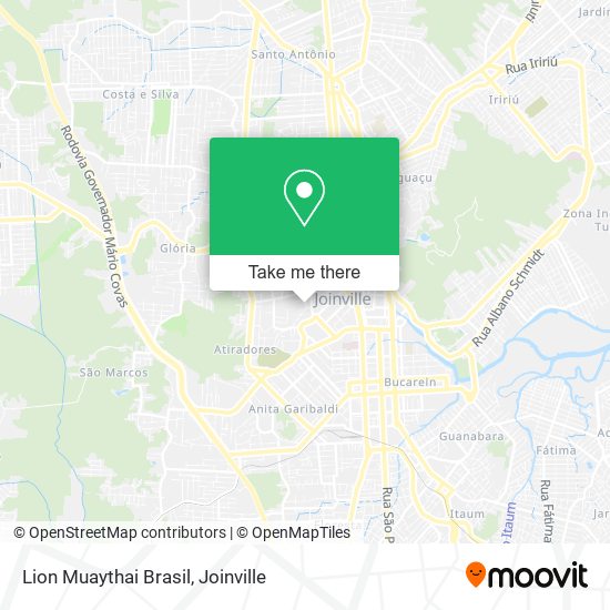 Lion Muaythai Brasil map
