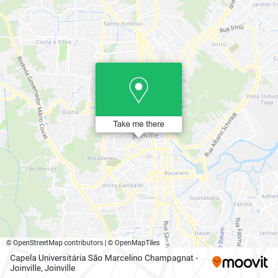 Capela Universitária São Marcelino Champagnat - Joinville map