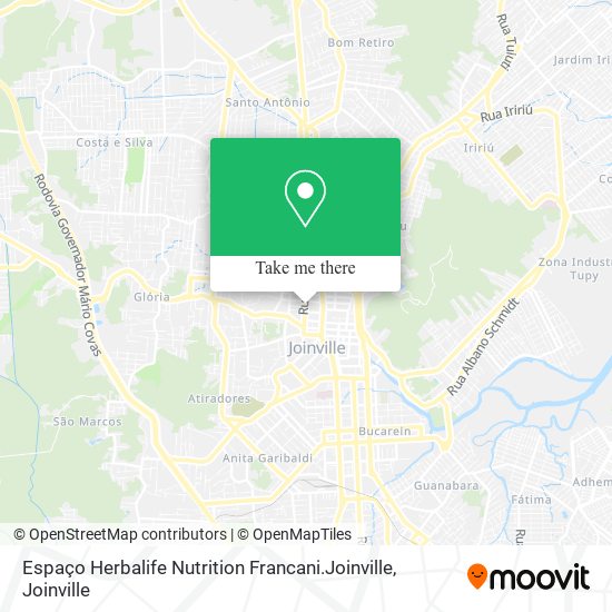 Mapa Espaço Herbalife Nutrition Francani.Joinville