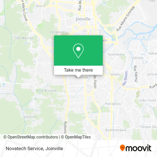 Novatech Service map