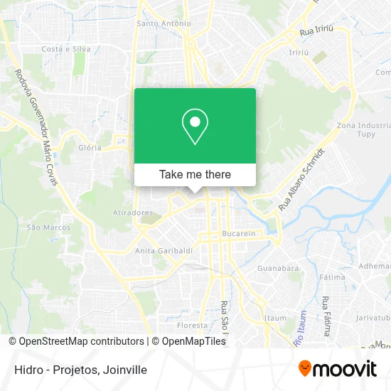 Hidro - Projetos map