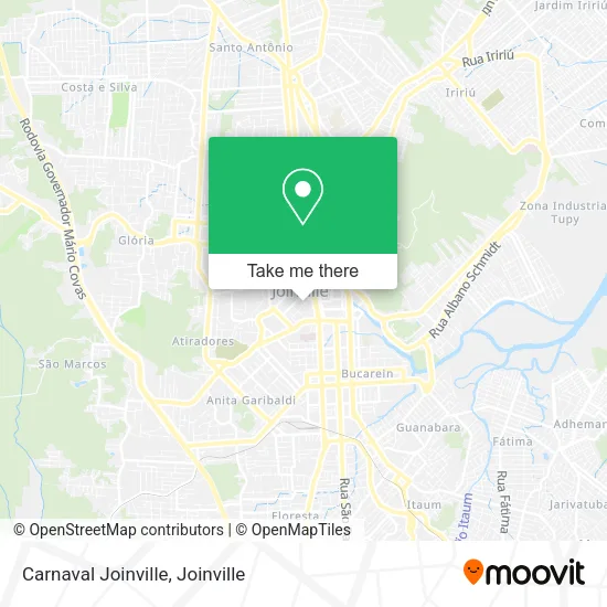 Carnaval Joinville map