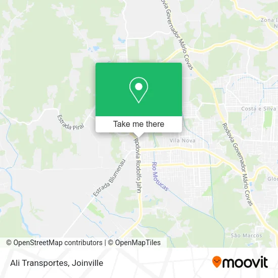 Ali Transportes map