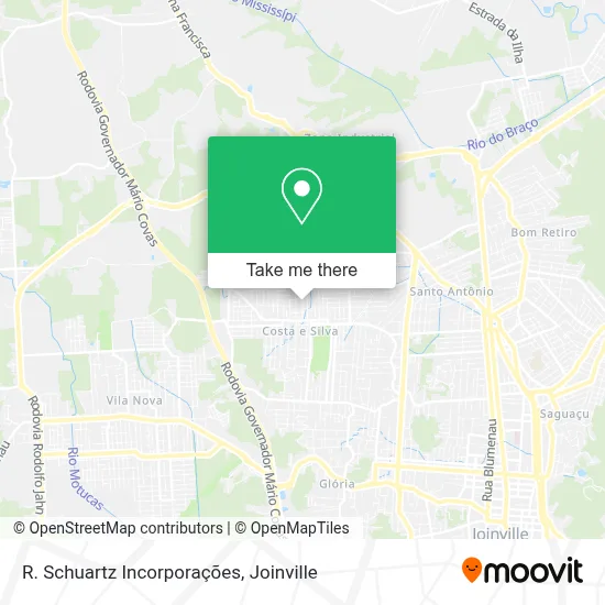 R. Schuartz Incorporações map