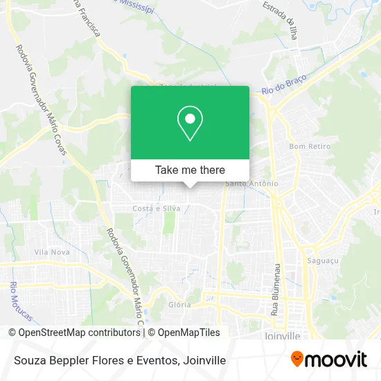 Souza Beppler Flores e Eventos map