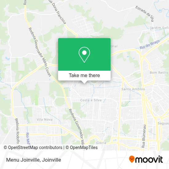 Menu Joinville map