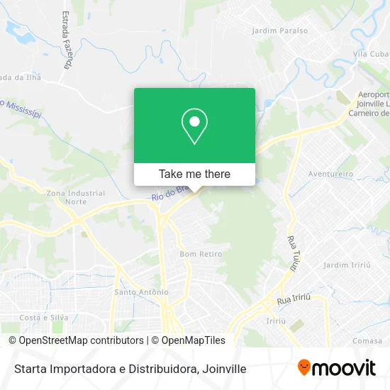 Starta Importadora e Distribuidora map
