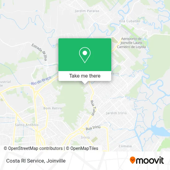 Costa Rl Service map