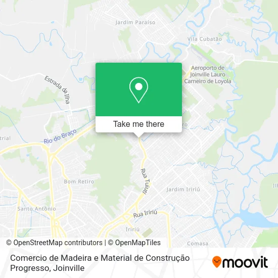 Comercio de Madeira e Material de Construção Progresso map
