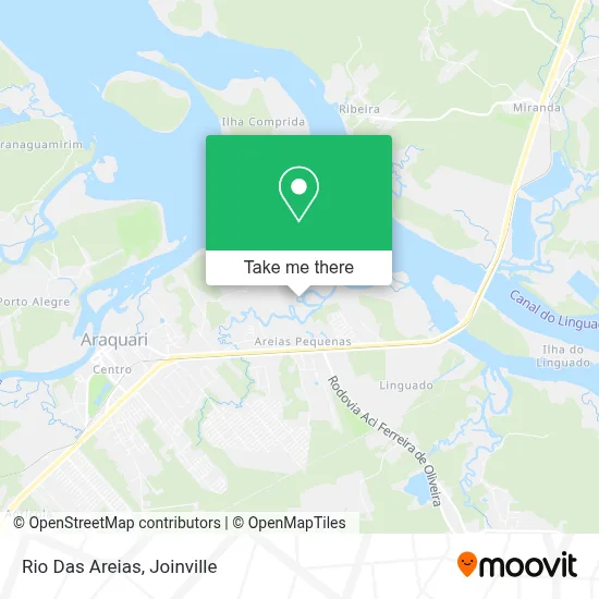 Rio Das Areias map