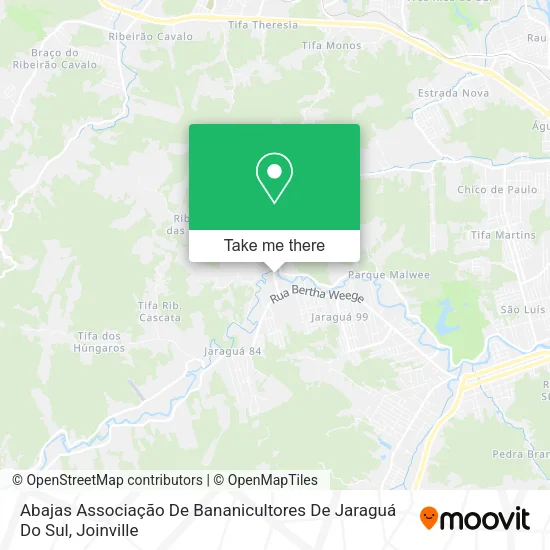 Abajas Associação De Bananicultores De Jaraguá Do Sul map