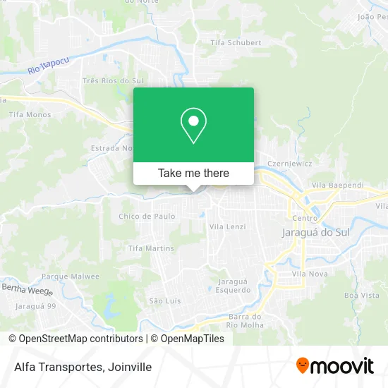Alfa Transportes map