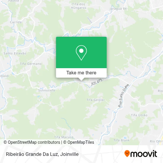 Ribeirão Grande Da Luz map
