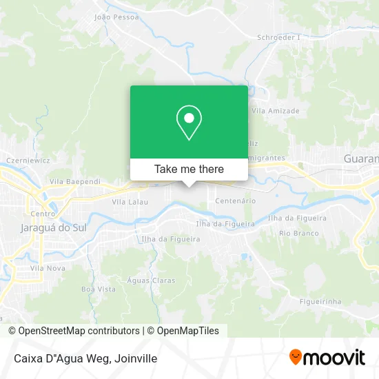Caixa D''Agua Weg map