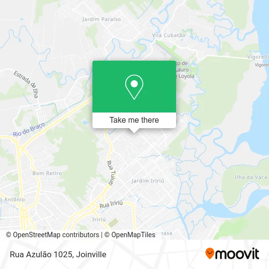 Rua Azulão 1025 map