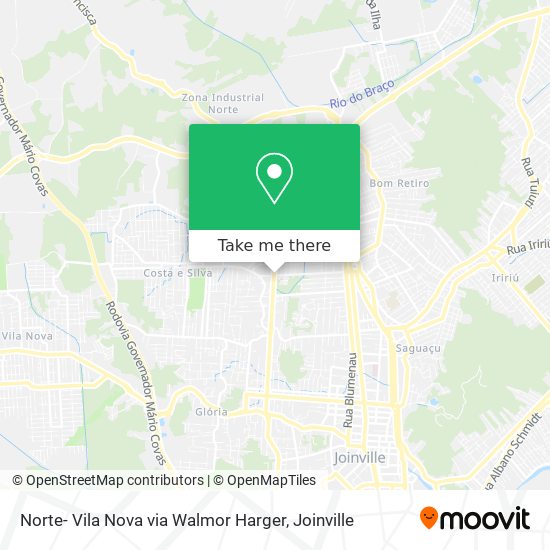Norte- Vila Nova via Walmor Harger map