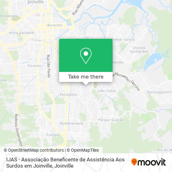 IJAS - Associação Beneficente de Assistência Aos Surdos em Joinville map