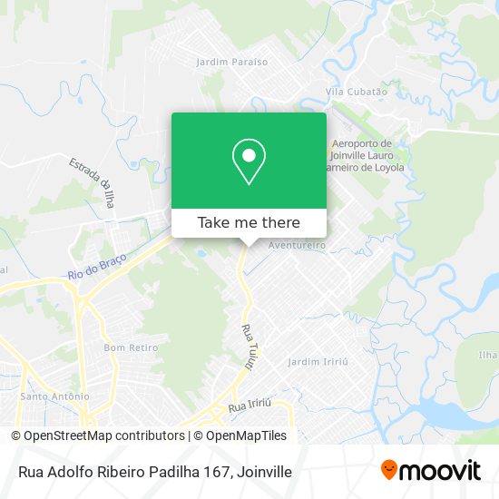 Rua Adolfo Ribeiro Padilha 167 map