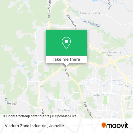 Viaduto Zona Industrial map