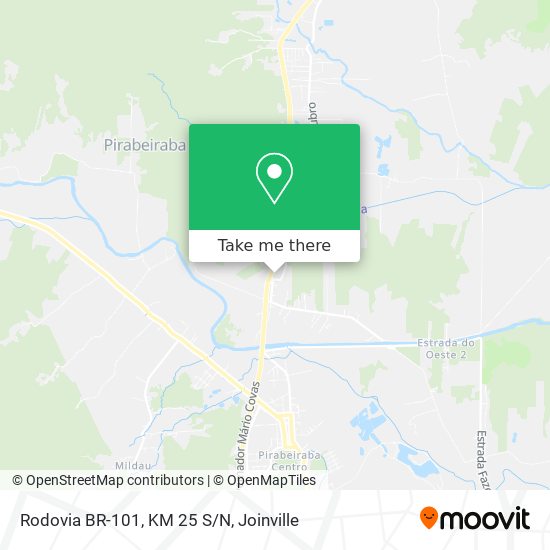 Rodovia BR-101, KM 25 S/N map