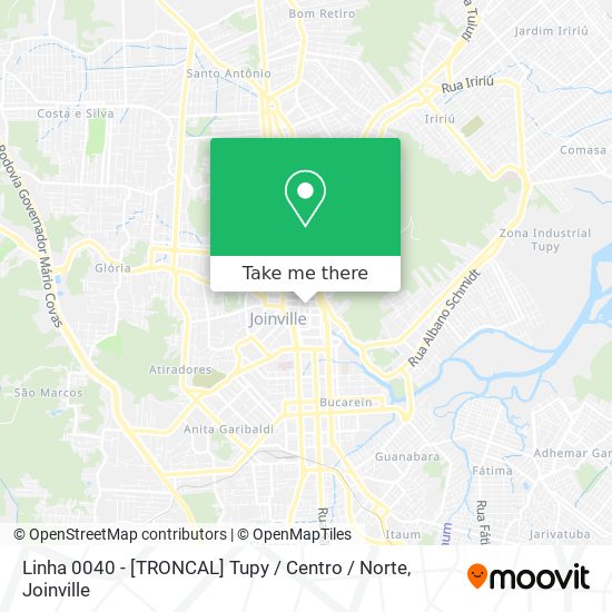 Linha 0040 - [TRONCAL] Tupy / Centro / Norte map