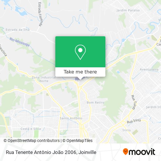 Rua Tenente Antônio João 2006 map