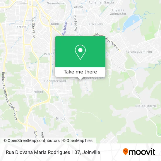 Rua Diovana Maria Rodrigues 107 map