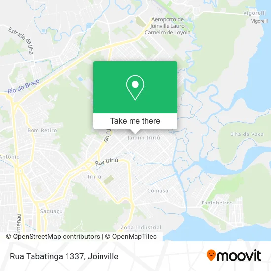 Rua Tabatinga 1337 map