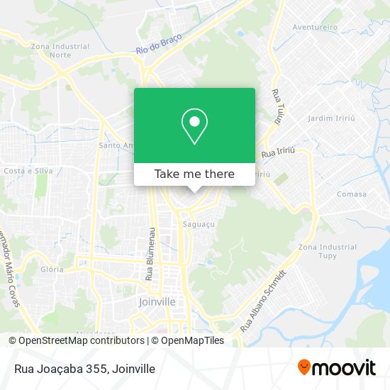 Mapa Rua Joaçaba 355