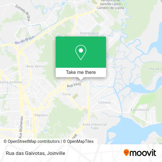 Rua das Gaivotas map