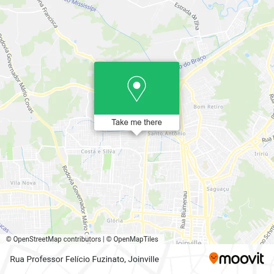 Rua Professor Felício Fuzinato map