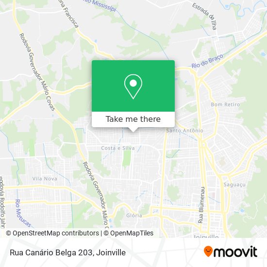 Rua Canário Belga 203 map