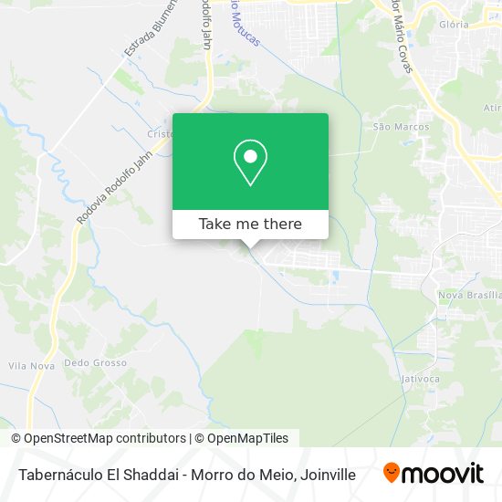 Tabernáculo El Shaddai - Morro do Meio map