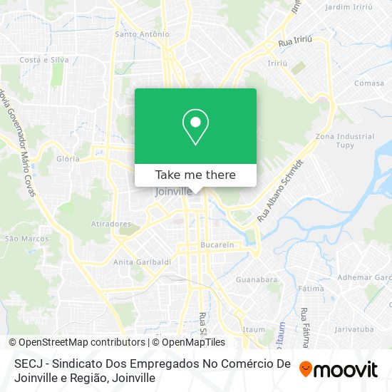 SECJ - Sindicato Dos Empregados No Comércio De Joinville e Região map