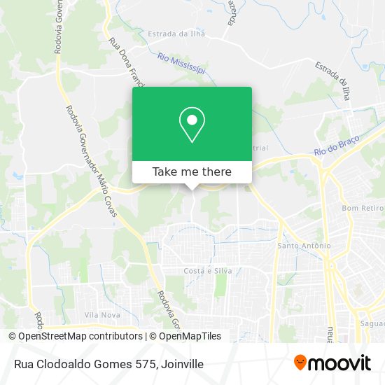 Rua Clodoaldo Gomes 575 map