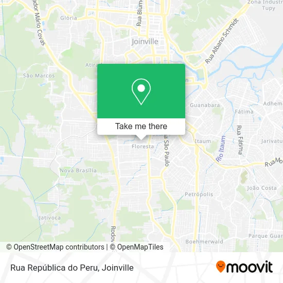 Rua República do Peru map