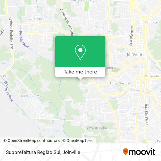 Subprefeitura Região Sul map