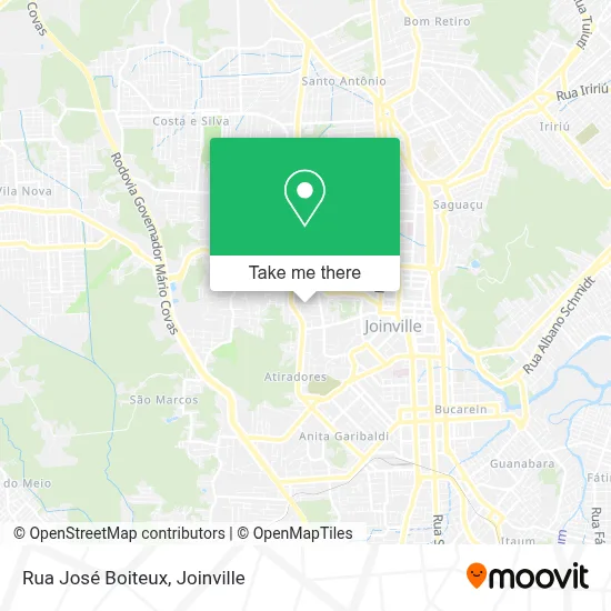 Rua José Boiteux map