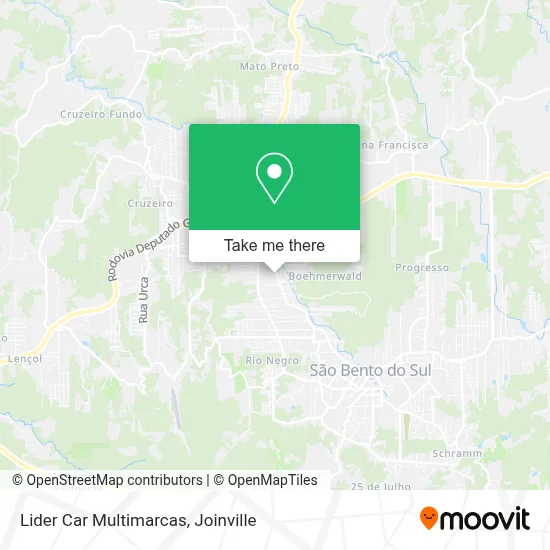 Lider Car Multimarcas map