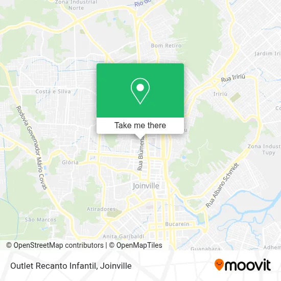 Outlet Recanto Infantil map