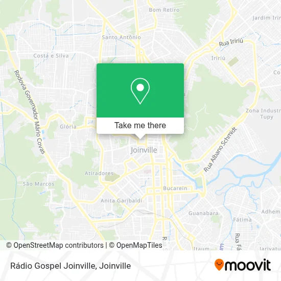 Rádio Gospel Joinville map